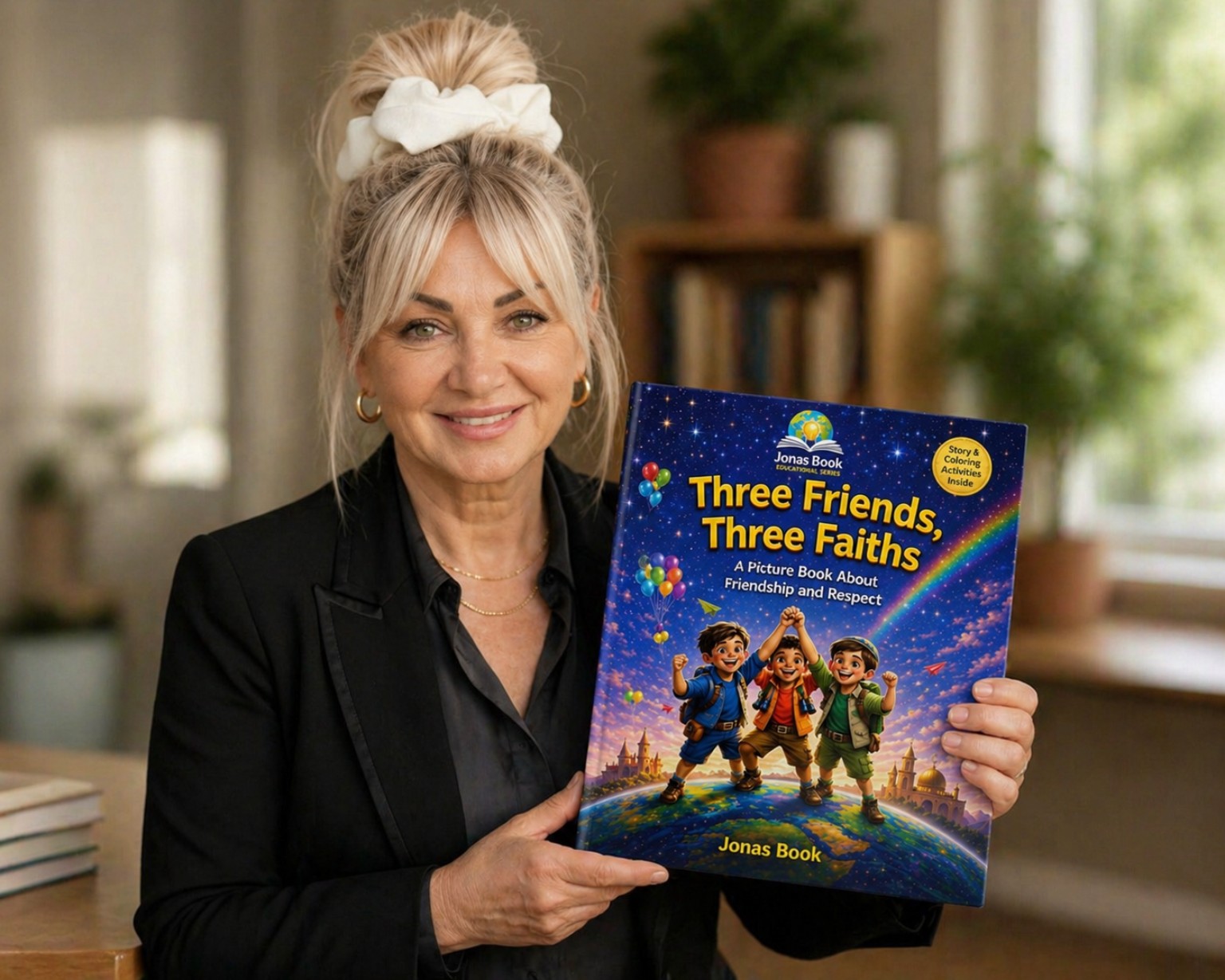 Three Friends, Three Faiths — children's book cover